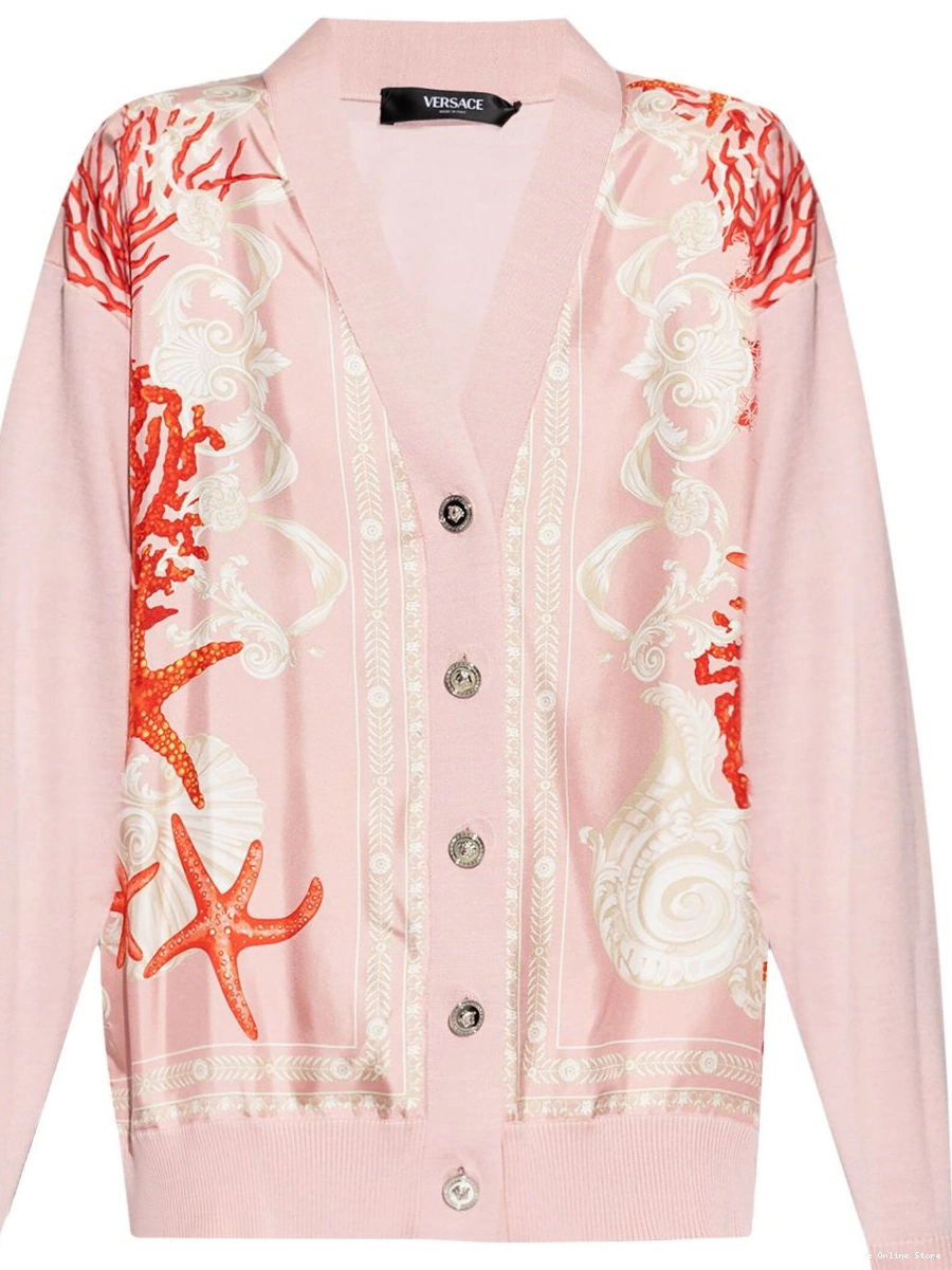 Cheap Women panelled cardigan Versace V-neck 0816